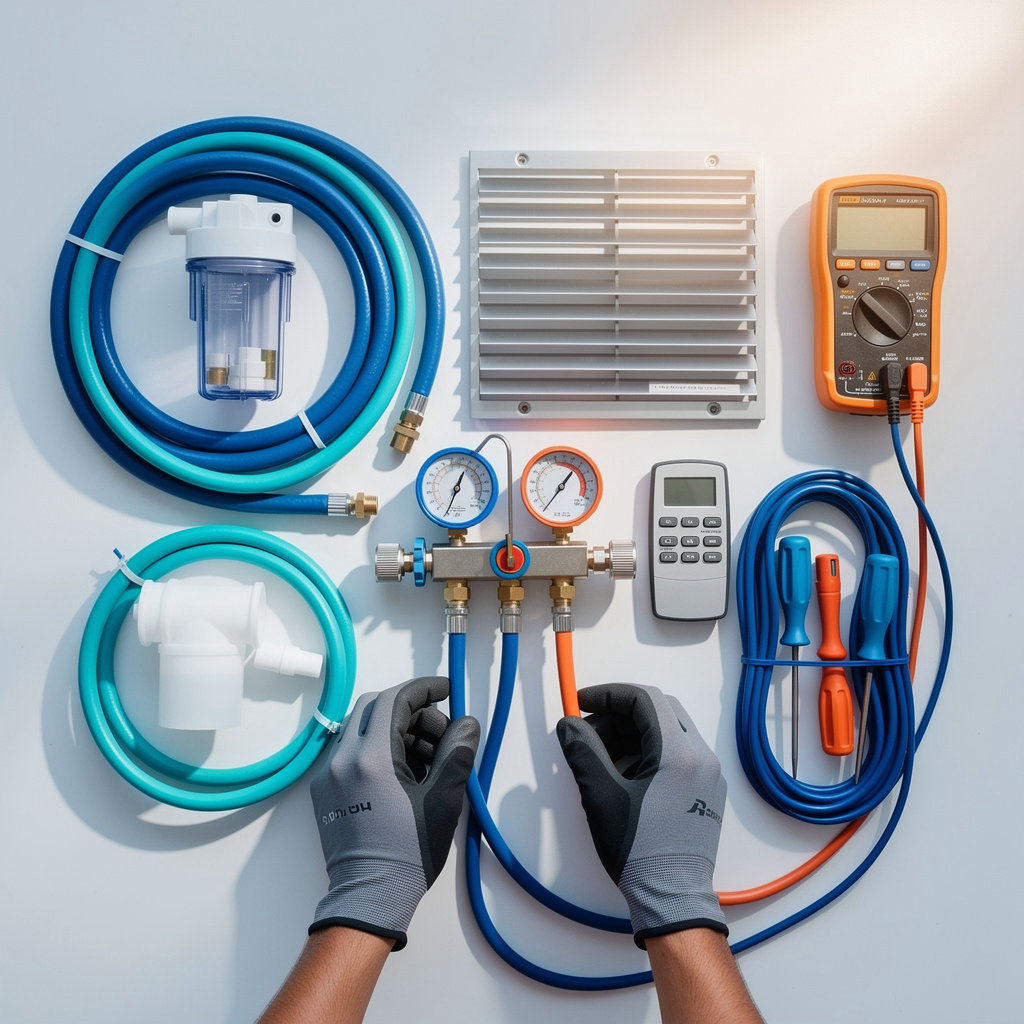 Modern Cool Services professional technician providing expert AC repair, plumbing, and electrical services across Qatar